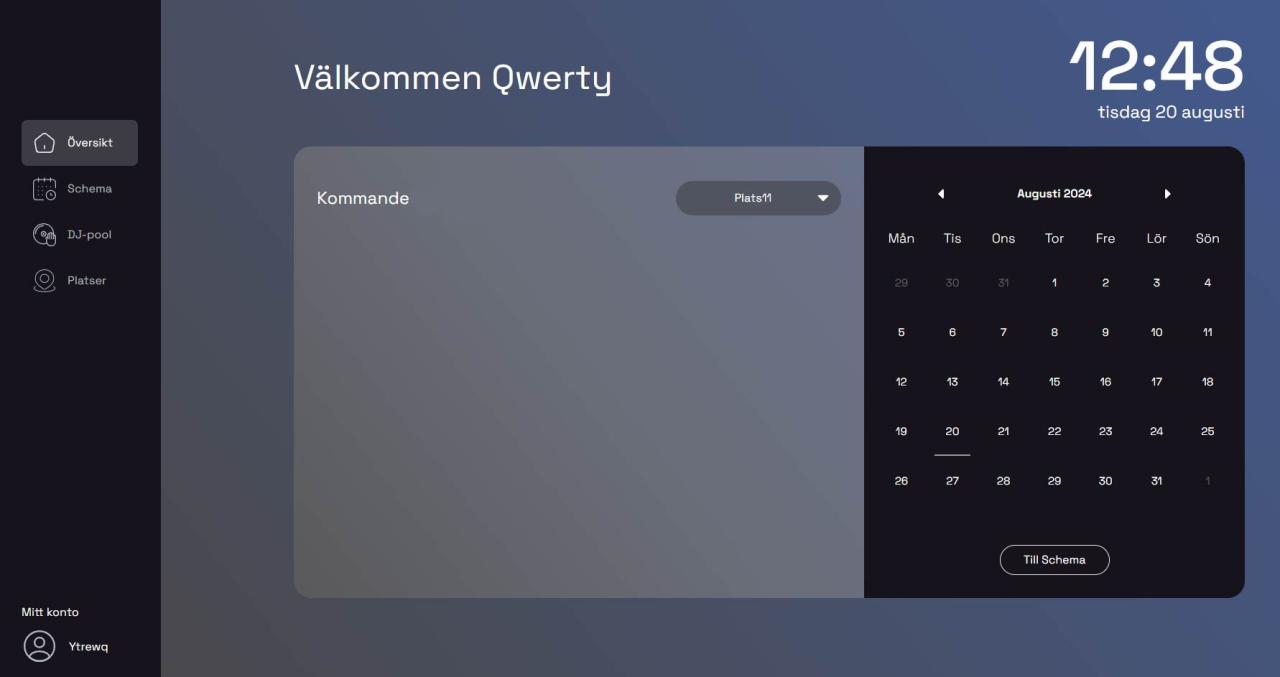En startup bad mig ta fram en applikation för att administrera resurser som kan bjudas in att utföra ett jobb på olika platser som administratörern kan lägga in i systemet.